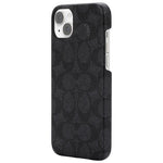 Load image into Gallery viewer, Coach NEW YORK Slim Wrap Fitted Hard Shell Case with MagSafe for iPhone 14 Plus (Signature Charcoal Black)