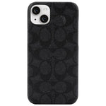 Load image into Gallery viewer, Coach NEW YORK Slim Wrap Fitted Hard Shell Case with MagSafe for iPhone 14 Plus (Signature Charcoal Black)