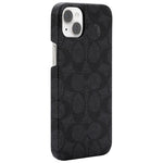 Load image into Gallery viewer, Coach NEW YORK Slim Wrap Fitted Hard Shell Case with MagSafe for iPhone 14 Plus (Signature Charcoal Black)