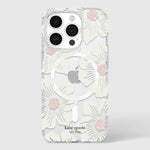 Load image into Gallery viewer, Kate Spade Protective Hardshell Magsafe Case for iPhone 15 Pro Max (Hollyhock Cream)