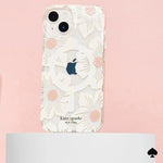 Load image into Gallery viewer, Kate Spade Protective Hardshell Magsafe Case for iPhone 15 Plus (Hollyhock Cream)