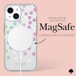 Load image into Gallery viewer, Kate Spade Protective Hardshell Magsafe Case for iPhone 15 (Scattered Flowers)