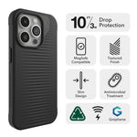 Load image into Gallery viewer, ZAGG Luxe Snap Case with MagSafe for iPhone 15 Pro (Blue)