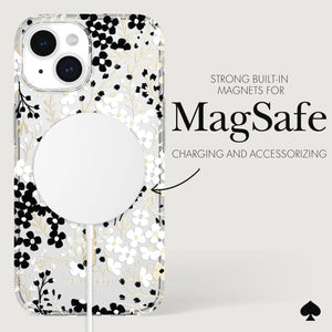 Kate Spade Protective Hardshell Magsafe Case for iPhone 15 Plus (Multi Floral)
