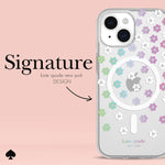 Load image into Gallery viewer, Kate Spade Protective Hardshell Magsafe Case for iPhone 15 (Scattered Flowers)