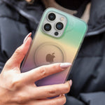 Load image into Gallery viewer, ZAGG Milan Snap Case with MagSafe for iPhone 15 Pro (Iridescent)