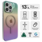 Load image into Gallery viewer, ZAGG Milan Snap Case with MagSafe for iPhone 15 Pro Max (Iridescent)