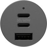 Load image into Gallery viewer, Otterbox Premium Pro Fast Charge USB-C Triple Port Car Charger (72W)
