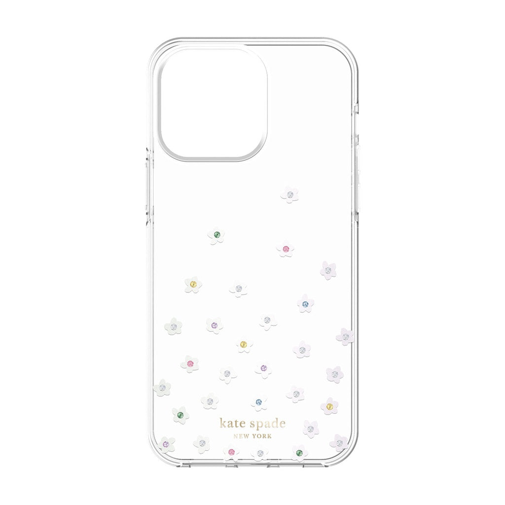 Kate Spade Protective Hardshell Case for iPhone 14 Pro Max (Pearl Wild Flowers)
