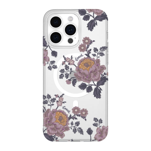 Coach NEW YORK Fitted Hard Shell Case with MagSafe for iPhone 15 Pro Max (Floral)