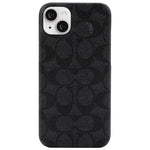Load image into Gallery viewer, Coach NEW YORK Slim Wrap Fitted Hard Shell Case with MagSafe for iPhone 14 Plus (Signature Charcoal Black)
