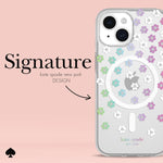 Load image into Gallery viewer, Kate Spade Protective Hardshell Magsafe Case for iPhone 15 (Scattered Flowers)
