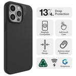 Load image into Gallery viewer, ZAGG Manhattan Case with MagSafe for iPhone 15 Pro Max (Black)
