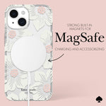 Load image into Gallery viewer, Kate Spade Protective Hardshell Magsafe Case for iPhone 15 Plus (Hollyhock Cream)
