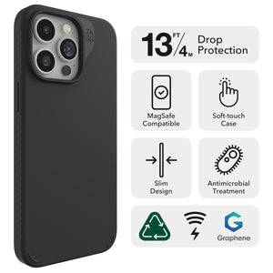 ZAGG Manhattan Snap Case with MagSafe for iPhone 15 Pro Max (Black)