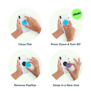 Popsockets PopGrip Phone Holder & Stand (Tidepool Lavender)