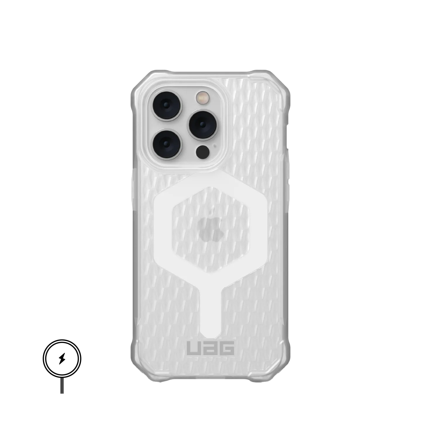 Urban Armor Gear Essential Armor Case with MagSafe for iPhone 14 Pro (Frosted Ice)