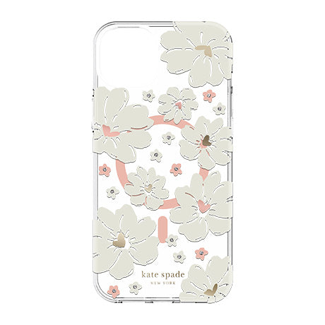 Kate Spade Hardshell Case with MagSafe for iPhone 14/13 (Peony)