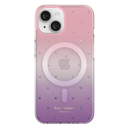 Kate Spade Hardshell Case with MagSafe for iPhone 14 Plus (Ombre Pin Dot)