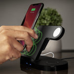 Load image into Gallery viewer, Hypergear 3-in-1 Wireless Charging Dock Apple Watch/AirPods/iPhone
