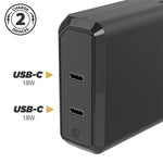 Load image into Gallery viewer, Scosche PowerVolt Power Delivery Dual USB-C Fast Wall Charger
