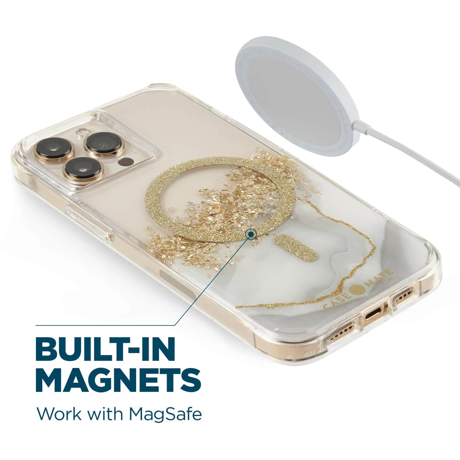 Casemate Karat Marble Case for iPhone 14 Pro Max (Works with MagSafe)