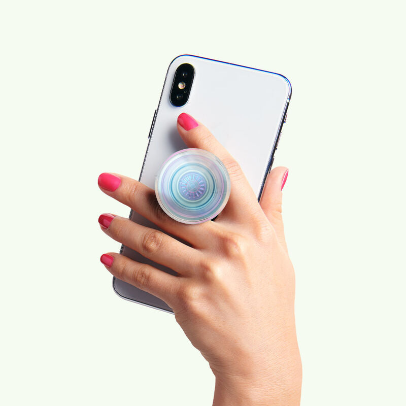 Popsockets PopGrip Phone Holder & Stand (Clear Iridescent)