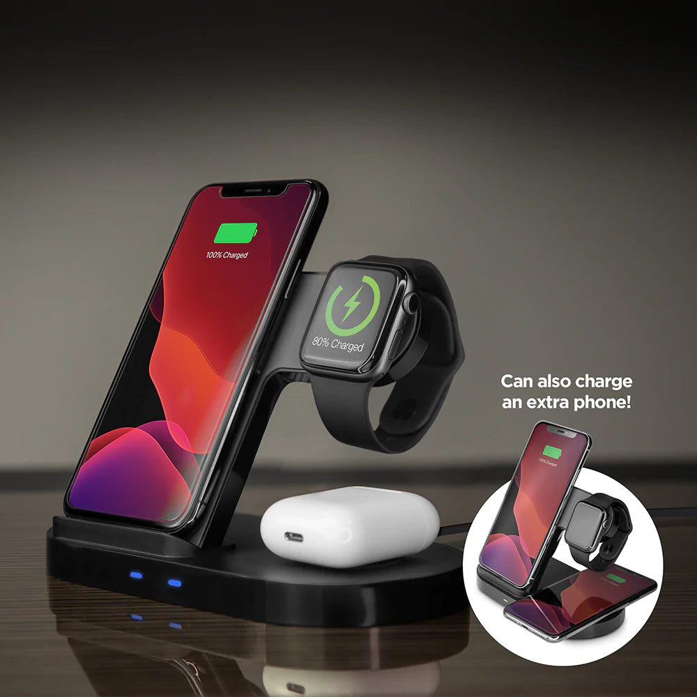 Hypergear 3-in-1 Wireless Charging Dock Apple Watch/AirPods/iPhone